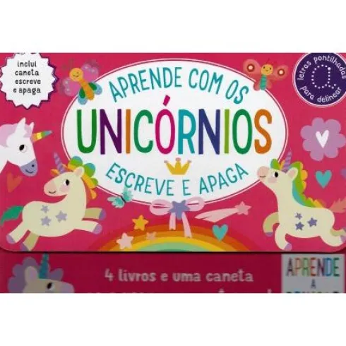 Aprende com os Unicórnios de Monica Bauleo e Clementine Derodit - Escreve e Apaga