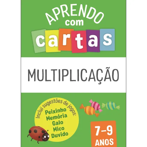 Aprendo com Cartas - Multiplicação 7-9 Anos