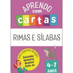 Aprendo com Cartas: Rimas e Sílabas 4-7 Anos