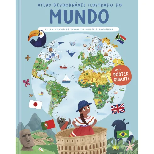 Atlas Desdobrável Ilustrado do Mundo