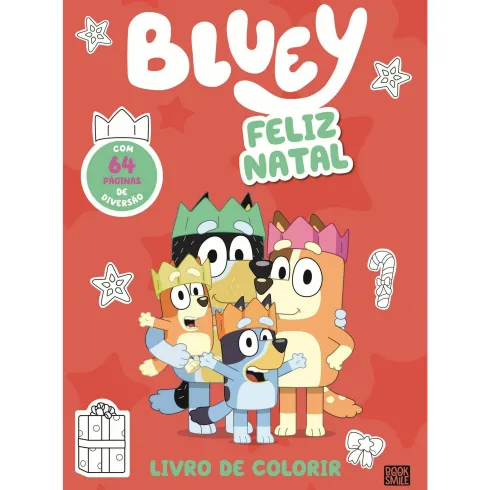 Bluey - Feliz Natal (Livro de Colorir)