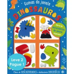 Gomas de Janela-Dinossauros e Arco-íris