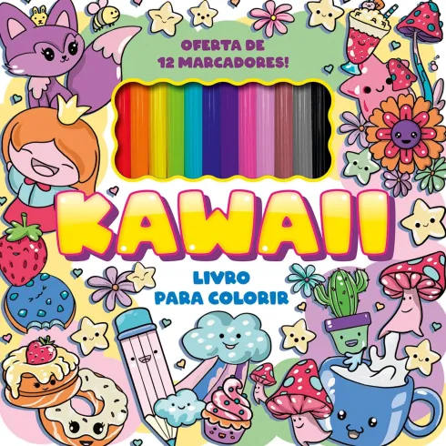 Kawaii - Livro Para Colorir de Nd