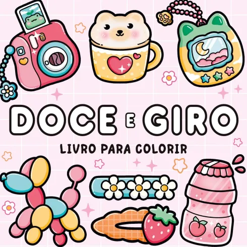 Livro para Colorir "Doce e Giro"