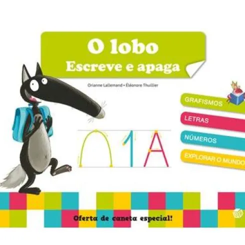 Lobo-Escreve e Apaga: Livro de de Orianne Lallemand