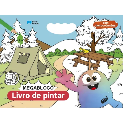 Megabloco: Livro para Pintar do Obi de Lídia Aguiar