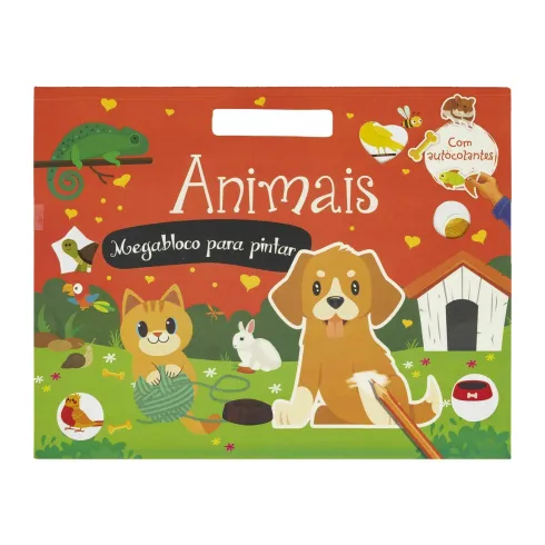 Megabloco para Pintar - Animais