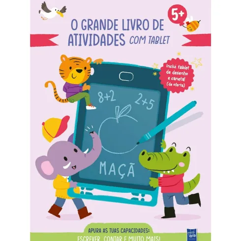 O Grande Livro de Atividades com Tablet - Escrever e Contar 5+ de YOYO BOOKS