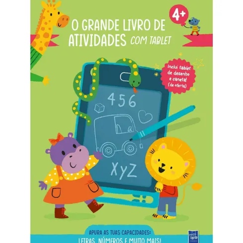 O Grande Livro de Atividades com Tablet - Letras e Números 4+ de YOYO BOOKS