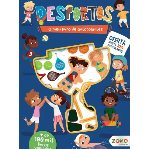 O Meu Livro de Autocolantes - Desportos: Livro de Atividades com Oferta de Autocolantes de Zero a Oito