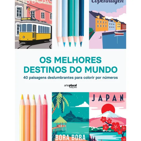 Os Melhores Destinos Do Mundo Para Colorir de Sophie Guet