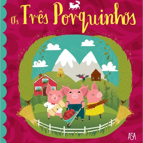 Os Três Porquinhos: Livro De HistóriasAldeia De Madeira de Bendon