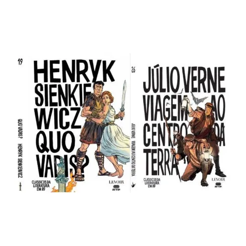 Pack Clássicos Literatura Bd - Quo Vadis? | Viagem Ao Centro Da Terra de Henryk Sienkiewicz, Curd Ridel, Patrice Buendia E Júlio Verne