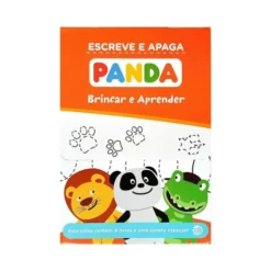 Panda-Escreve e Apaga:Caixa com 4 Minilivros e Oferta de Caneta Especial de Zero A Oito