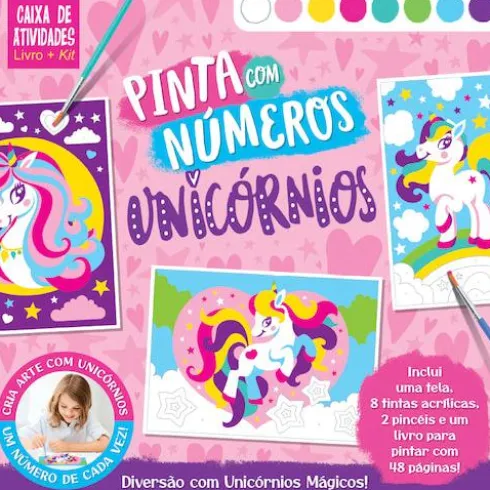 Pinta com Números - Unicórnios