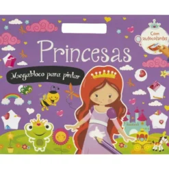Princesas - Megabloco para Pintar com Autocolantes