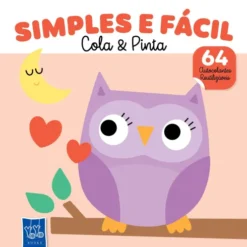 Simples E Fácil - Cola & Pinta - Coruja - Rosa de Yoyo Books