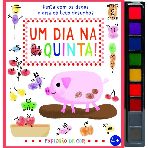 Um Dia na Quinta! de Elizabeth Golding - Pinta com os Dedos e Cria os Teus Desenhos
