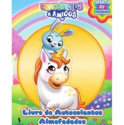 Unicórnios & Amigos - Livro de Autocolantes Almofadados