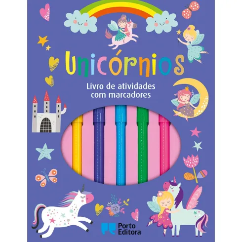 Unicórnios - Livro de Atividades com Marcadores