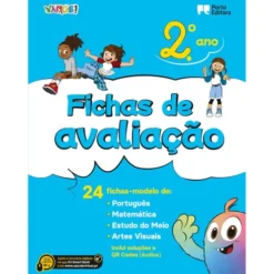 Vamos! - Fichas de Avaliação - 2.º Ano 24 Fichas-Modelo de Português, Matemática, Estudo do Meio, Artes Visuais