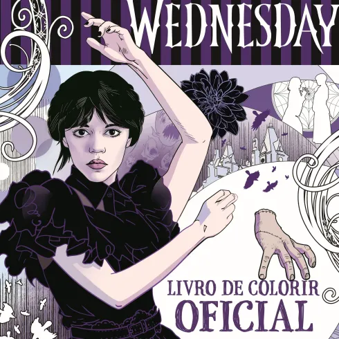 Wednesday Livro de Colorir Oficial de Mike Meskin
